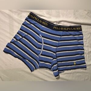 Polo Ralph Lauren Men's Blue and White Striped Boxer Briefs